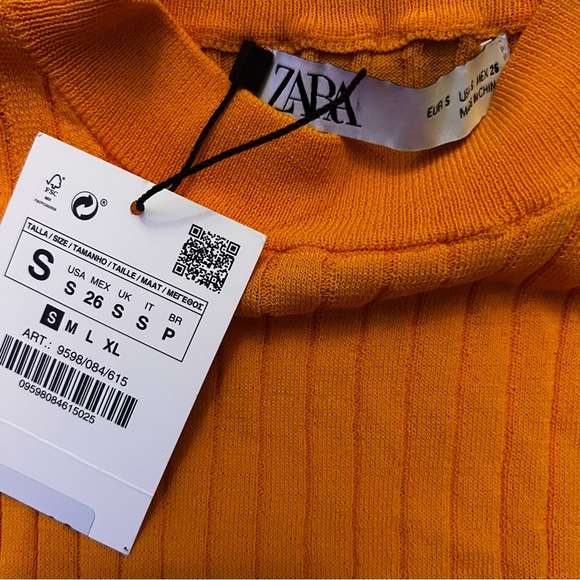 Zara Cropped Top Sz S - Picture 9 of 11